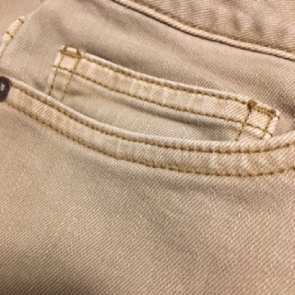 Lands' End Size 16 Petite  Stretch Jeans  Light Tan